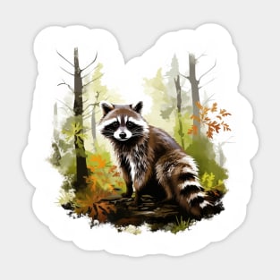 Raccoony Cuteness Sticker